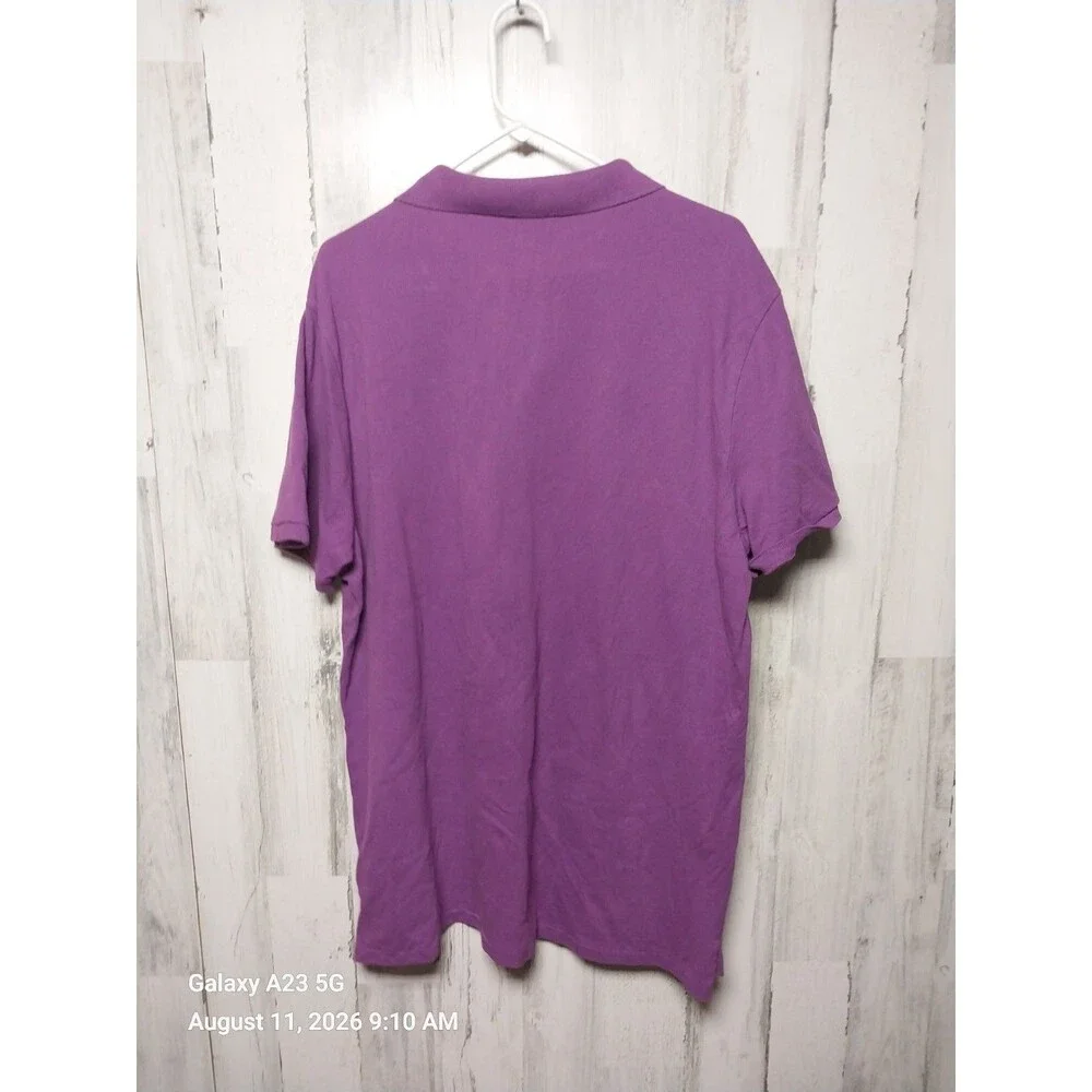 Ralph Lauren Custom Slim Fit Polo Shirt Purple XXL Pony Rugby Preppy Mens